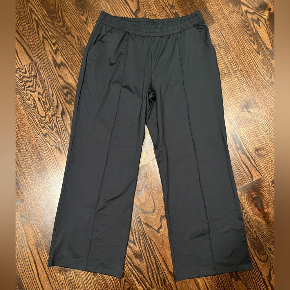 OFFLINE by Aerie Black Wide-Leg Cropped Pants – Size XL